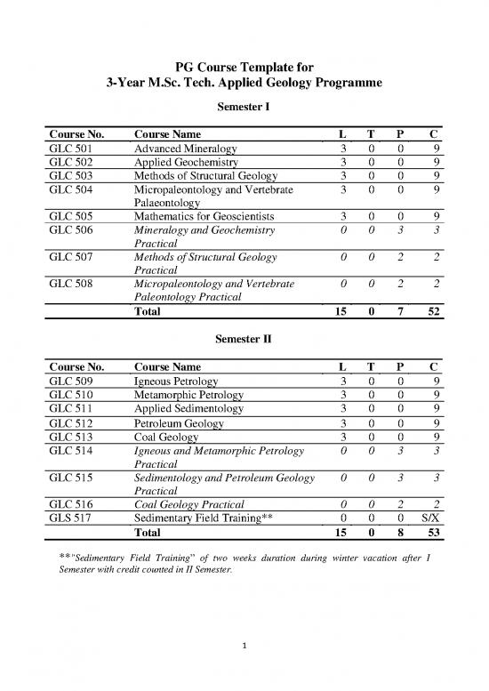 picture1_Geology Pdf 200882 | Stec Agl (cbcs) Course Structure & Syllabus