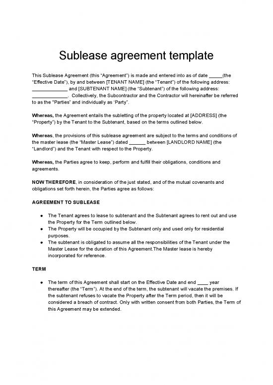picture1_Lease Agreement Pdf 202144 | Sublease Agreement Template 1