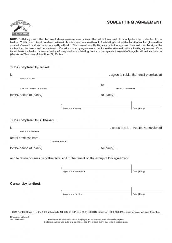 picture1_Tenant Agreement Template 203093 | Subletting Agreement En