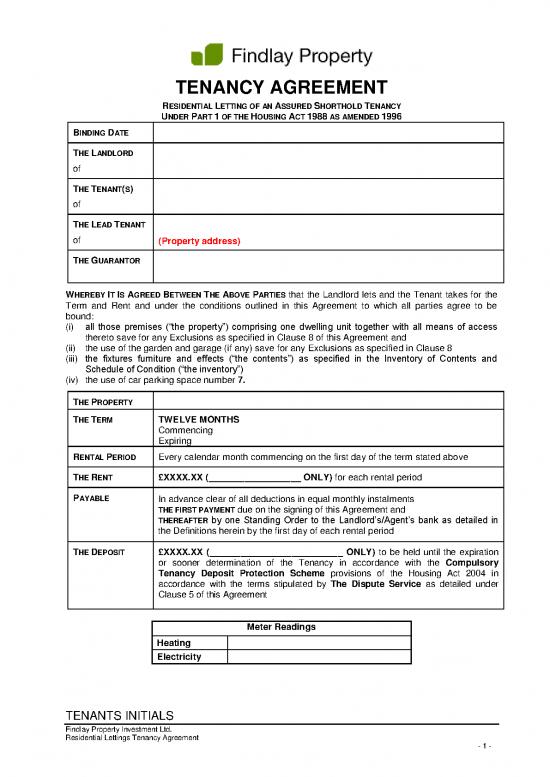 picture1_Tenant Agreement Template 201645 | Tenancy Agreement Template Apr 17