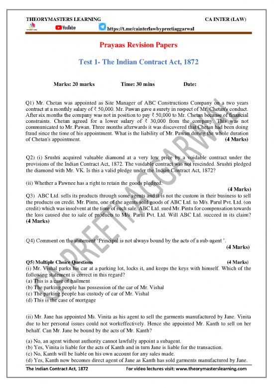 picture_Law Of Contract Pdf 201370 | Test 1 Ca Inter Contract Act