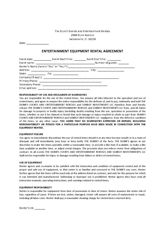 picture_Rental Agreement Pdf 202244 | The Dunns Entertainment Rental Agreement