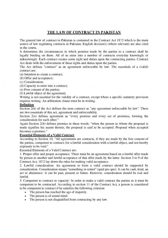 picture1_Agreement Contract Sample 201851 | The Law Of Contract In Pakistan