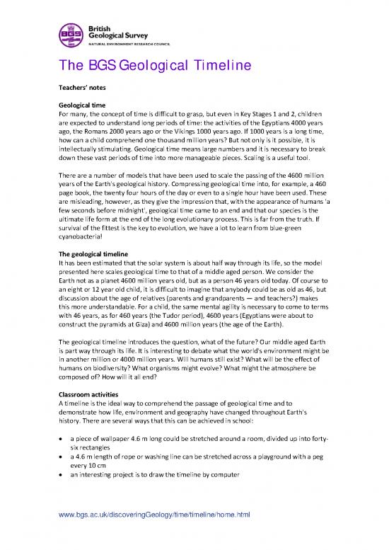 picture_Geological Time Scale Pdf 201007 | Timeline Teachers Page
