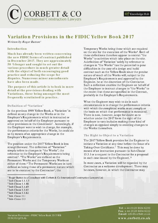 picture1_Fidic Yellow Book Pdf 201459 | Variation Provisions 2017