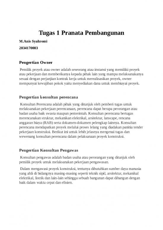 picture Presentasi Usaha 21519 | 0339 51 Anis Syahromi 2034170003 Tugas 1 Pranata Pembangunan