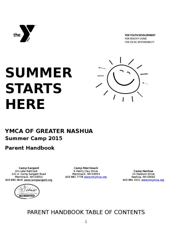 picture Free Summer Camp Flyer Template Word 23694 | 2015 Parent Agreement