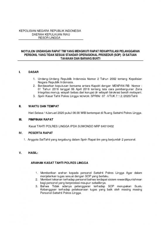 picture_Undang Undang Kepolisian Pdf 22309 | 7 Notulen Rapat Rekapitulasi Pelanggaran Sop Personil Sattahti