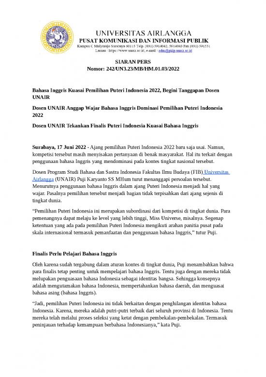 picture_Bahasa Inggris Kuasai Pemilihan Puteri Indonesia 2022 Begini Tanggapan Dosen Unair