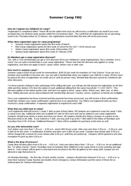 picture_Summer Camp Template Free Download 23792 | Camp Faq
