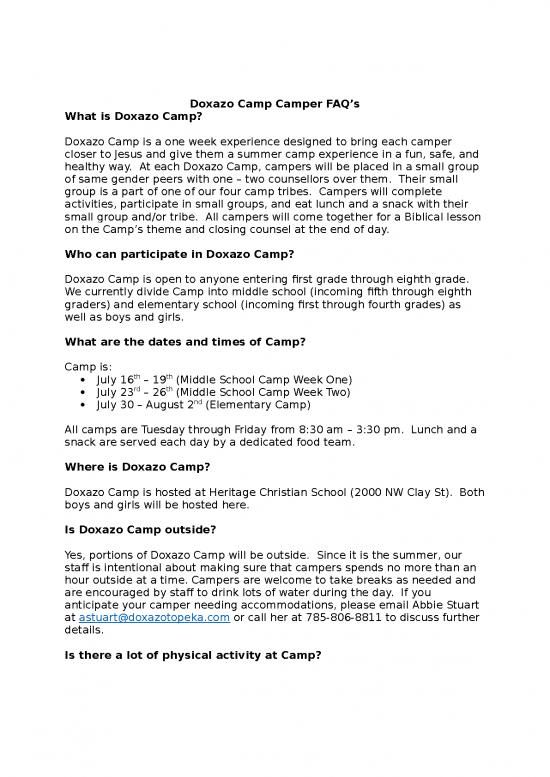 picture_Summer Camp Template Free Download 23786 | Doxazo Camp Camper Faqs 6pya