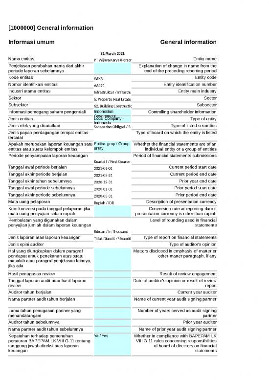 picture Excel Sheet Download 23597 | Financialstatement 2021 I Wika