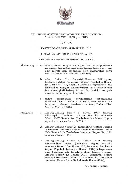 picture_Kmk N 312 Ttg Daftar Obat Esensial Nasional 2013