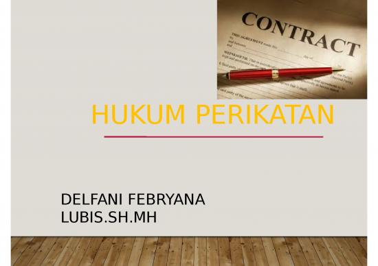 picture Perikatan Yang Bersumber Dari Perjanjian 22133 | Micro Teaching 1 Oke