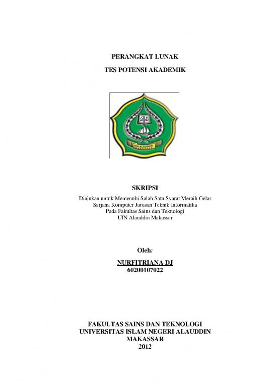 picture Contoh Artikel Ilmiah Pdf 22801 | Nurfitriana Dj   Perangkat Lunak Tes Potensi Akademik