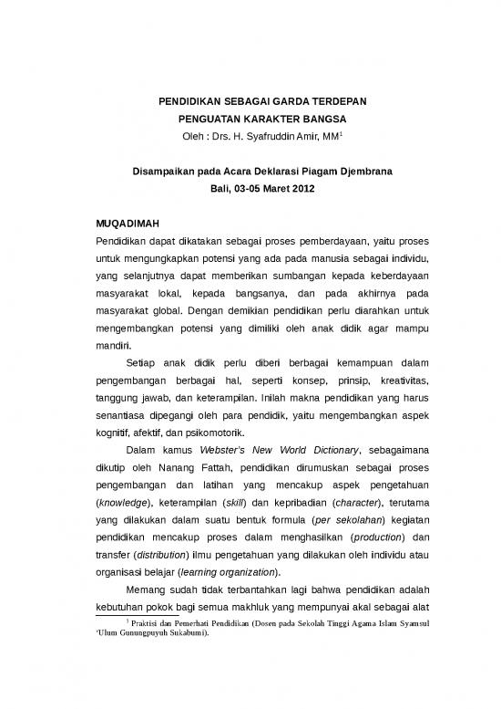 picture File - Makalah Pendidikan Karakter | Pendidikan Sebagai Garda Terdepan Penguatan Karakter Bangsa  Makalah