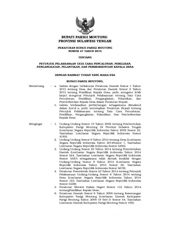 picture_Pilkades - Pemilihan Kepala Desa Id 21293 | Perbup Juknis Pilkades