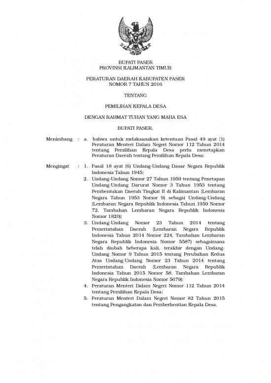 picture Pilkades - Pemilihan Kepala Desa Id 21323 | Perda Pilkades Stlh Pembahasan 7