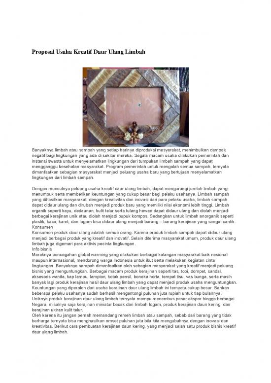 picture File - Proposal Usaha Id 23079 | Proposal Usaha Kreatif Daur Ulang Limbah