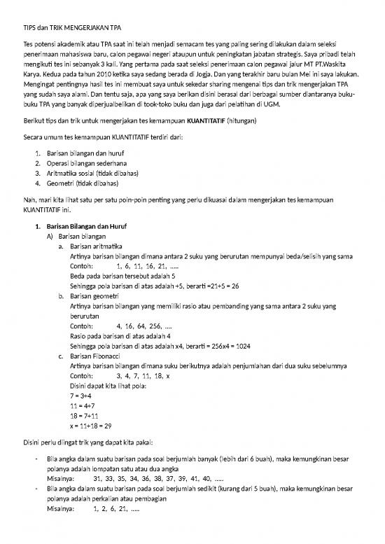 picture_Buku Kuantitatif 22773 | Tips Dan Trik Mengerjakan Tpa