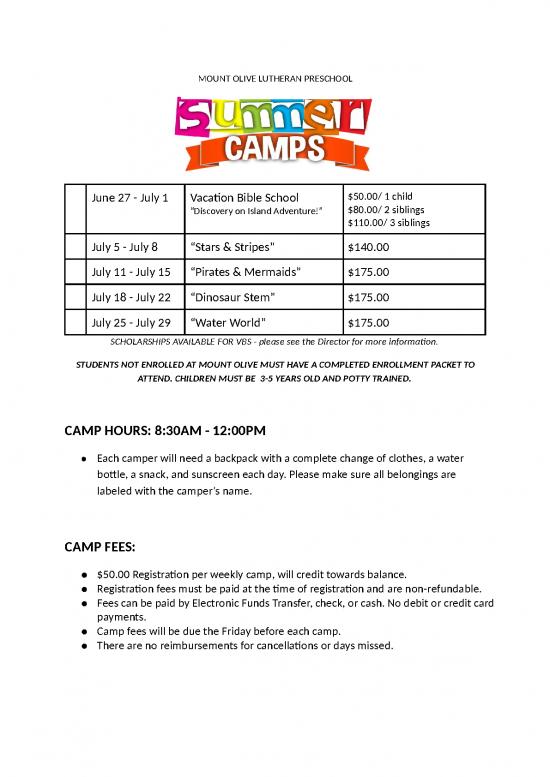 picture Camp Registration Form | Tours Summer Camp Registration Form 2022