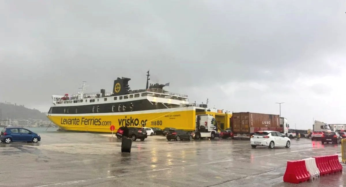 Ακυρώσεις ακτοπλοϊκών δρομολογίων για Κεφαλονιά, Ζάκυνθο και Ιθάκη λόγω κακοκαιρίας στο Ιόνιο
