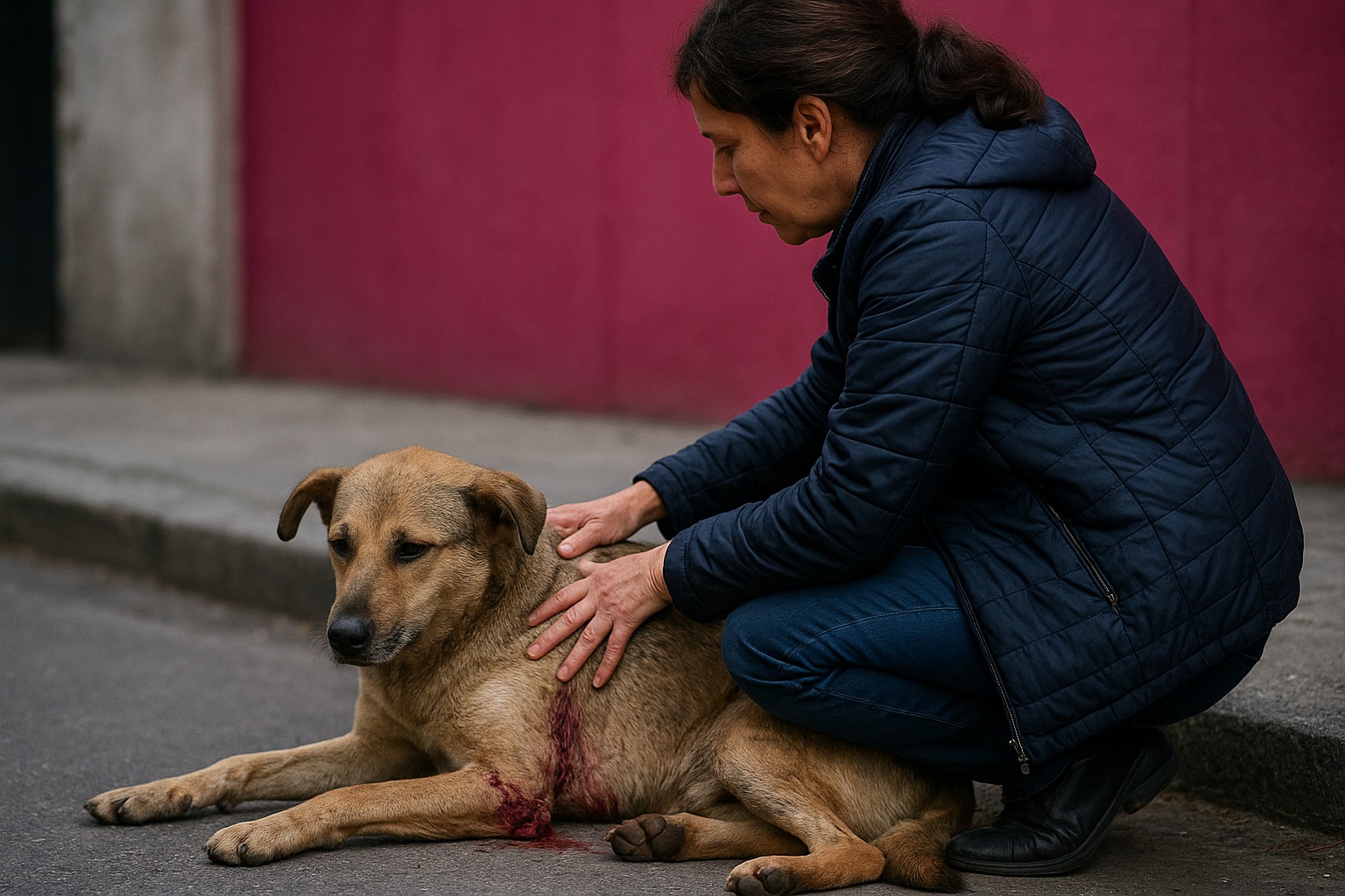 Λύκος επιτέθηκε σε αδέσποτο σκύλο στο Αιγάλεω