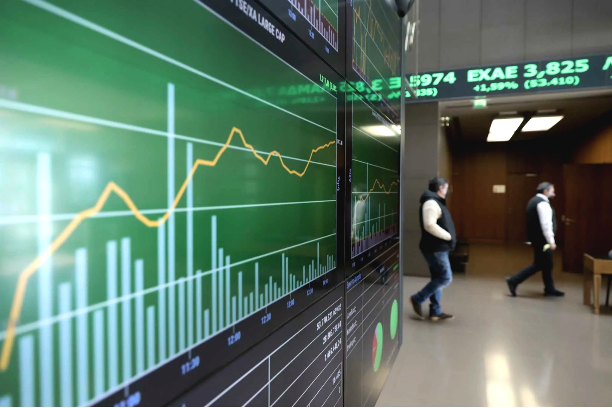 Χρηματιστήριο Αθηνών πτώση στην πρώτη συνεδρίαση της εβδομάδας παρά άνοδο ευρωπαϊκών αγορών