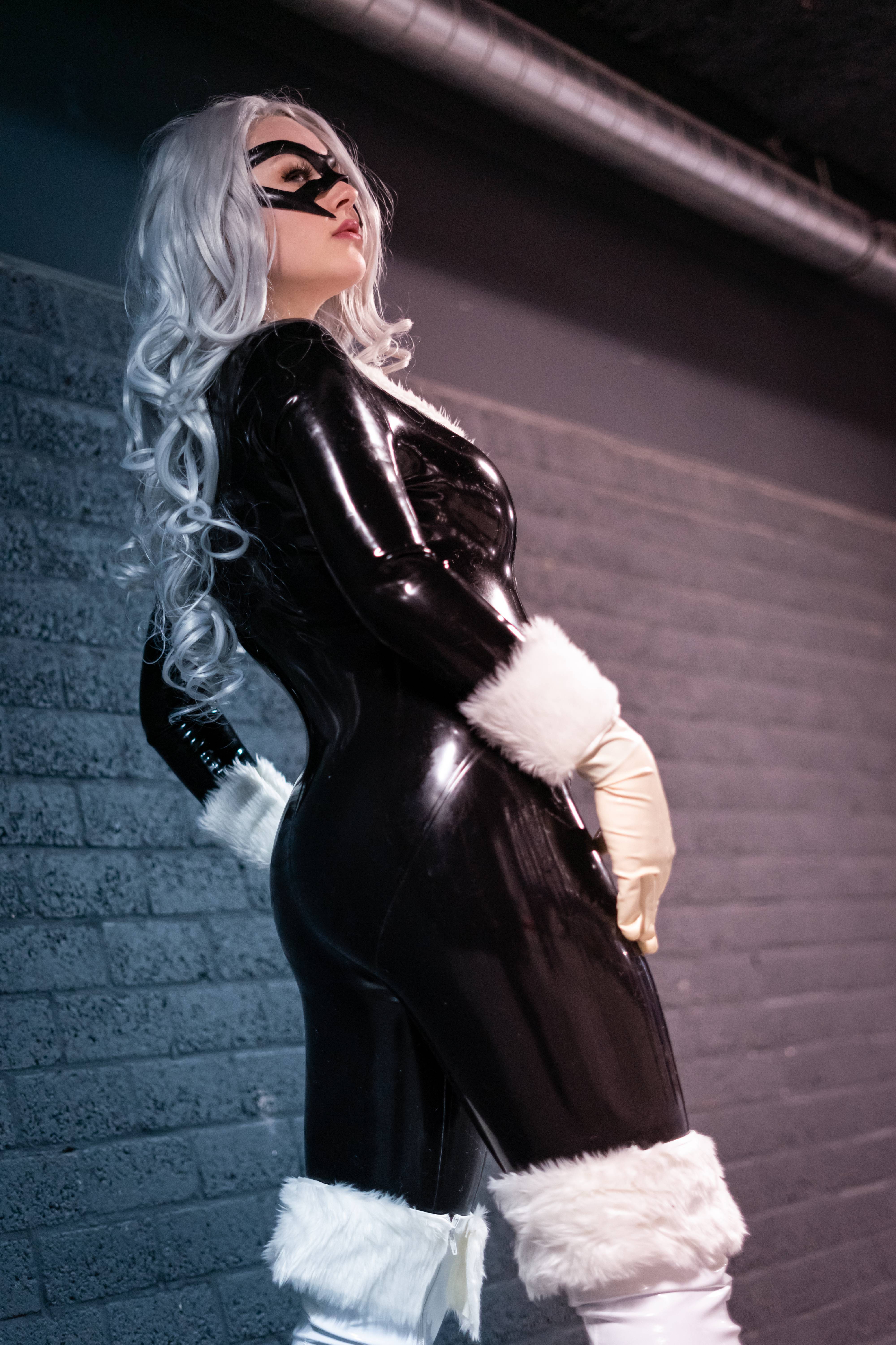 View [Self] Black Cat (Latex) by Adia Cosplay for free | Simply-Cosplay