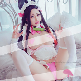 View [Okita Rinka] Kamado Nezuko, bunny maid ver. (Kimetsu no ...