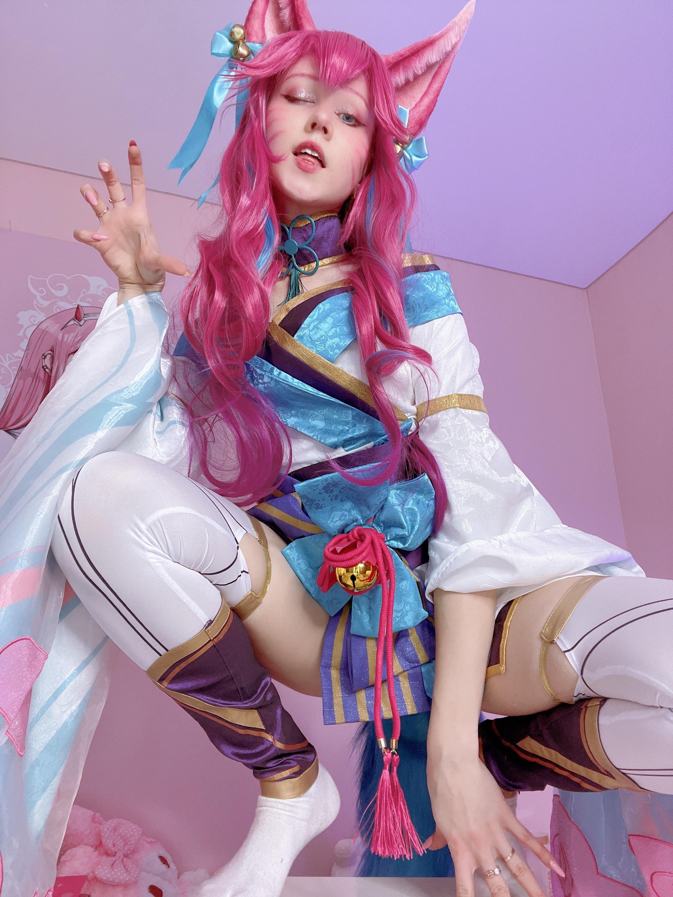 Spirit Fox Porn - View Ahri Spirit Blossom cosplay by Kawaii Fox for free | Simply-Cosplay