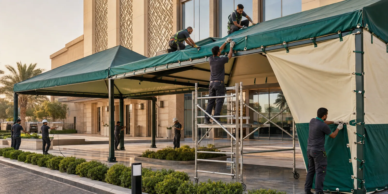 Tent and Tarpaulin Installation