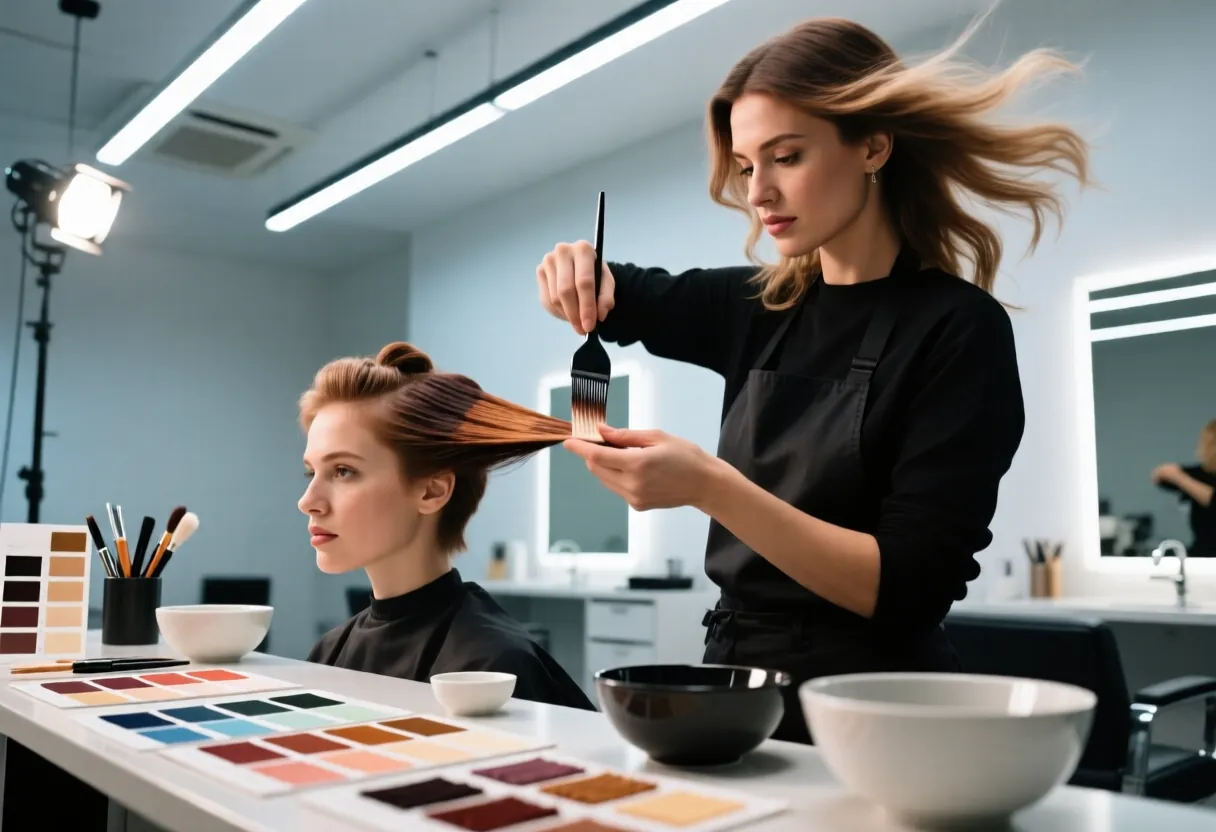 Global hair colour service