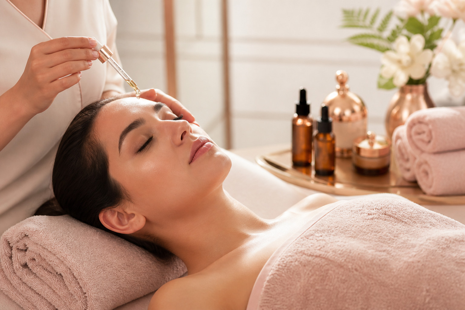 8. Aromatherapy Facial service
