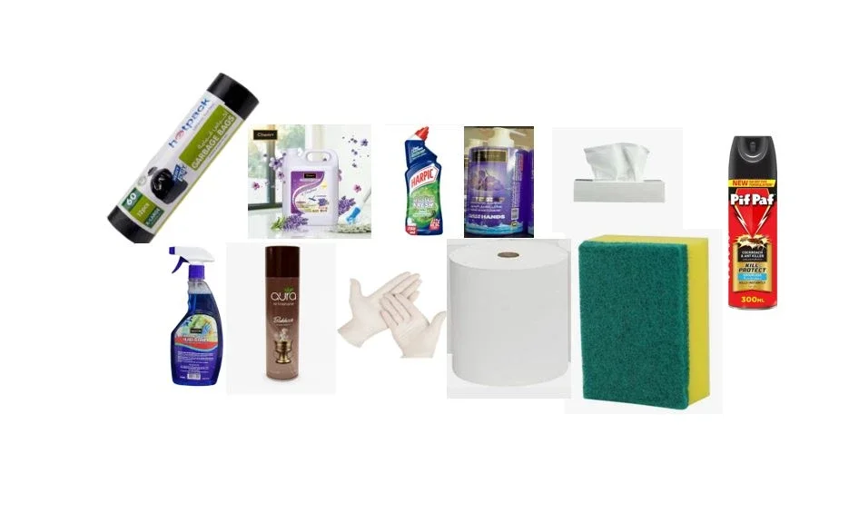 Cleaning & Hygiene Consumables Family Kit – 12 PCS