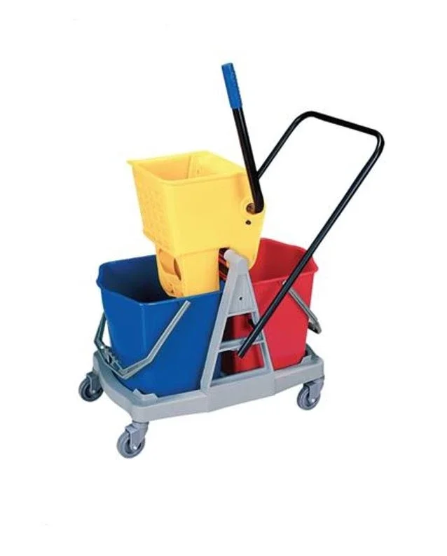 TUSKER Double Bucket Mop Trolley 34 Ltr