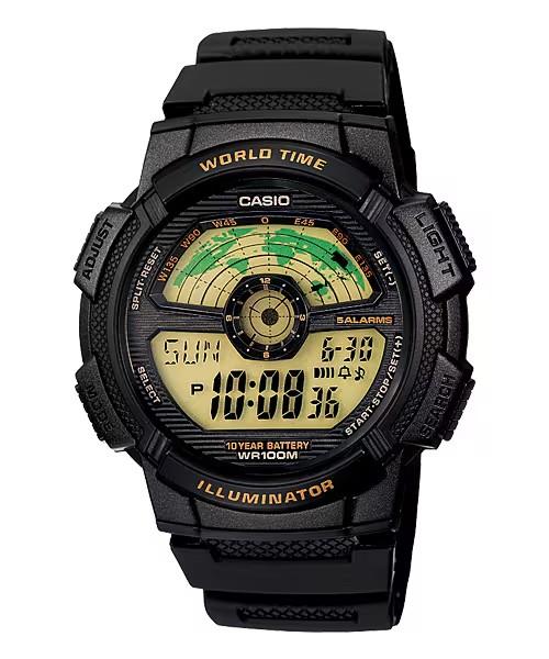 AE-1100W-1BVDF Orë dore për meshkuj CASIO