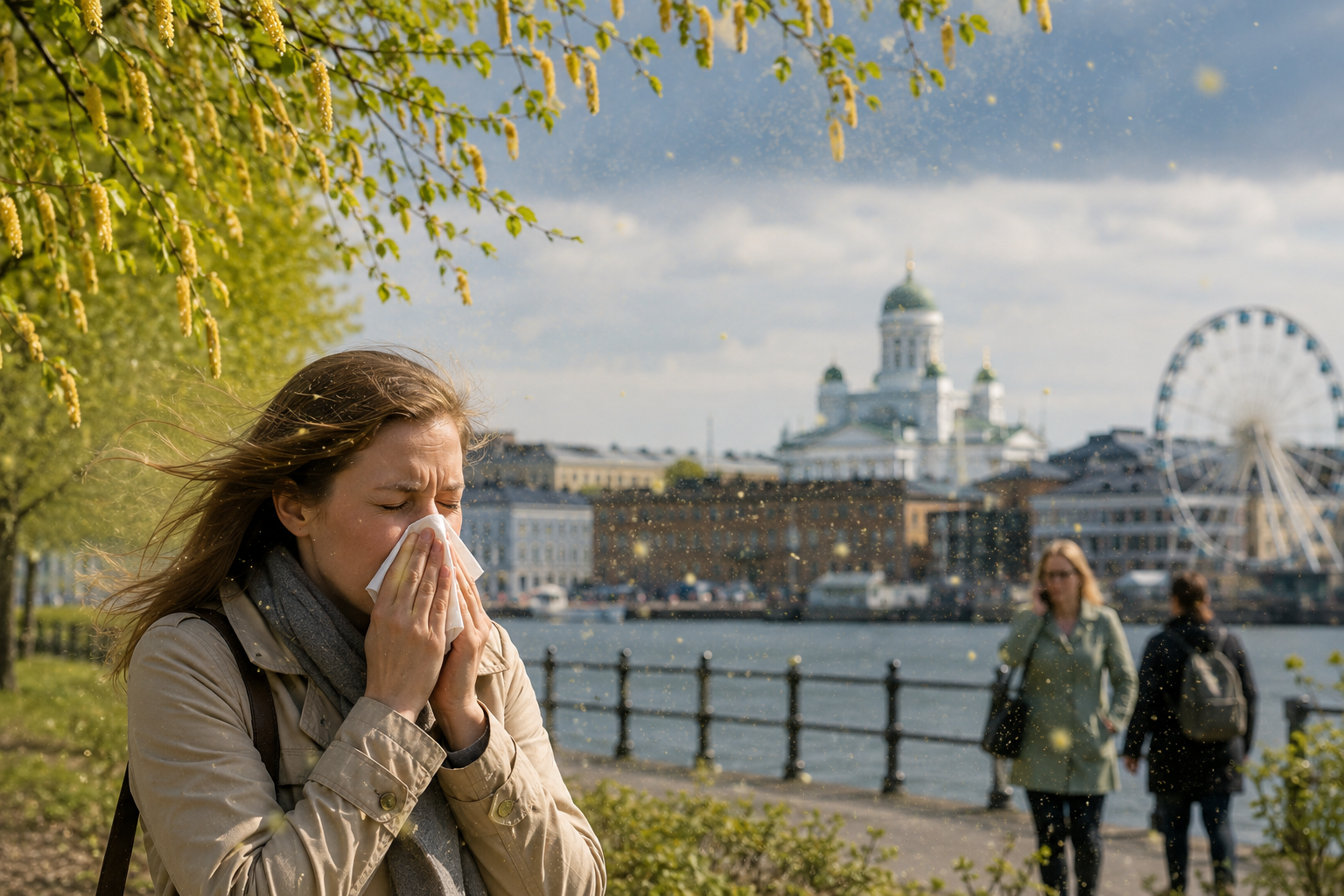 High Pollen Levels Sweep Across Helsinki Amid Windy Weather