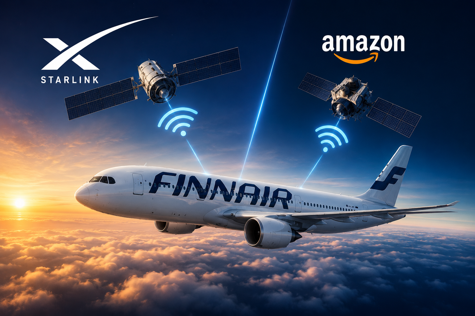 Finnair Eyes Starlink and Amazon for Next-Generation In-Flight Wi-Fi