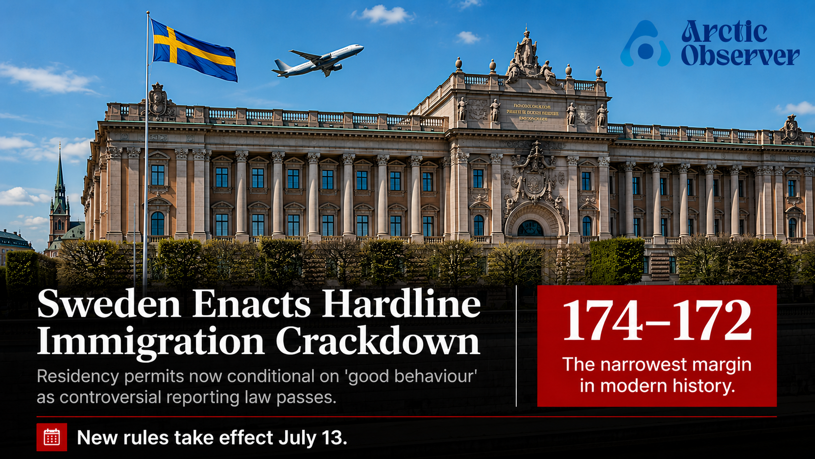 By Just 2 Votes: Sweden Greenlights 'Snitch Culture' and Retroactive Residency Revocations