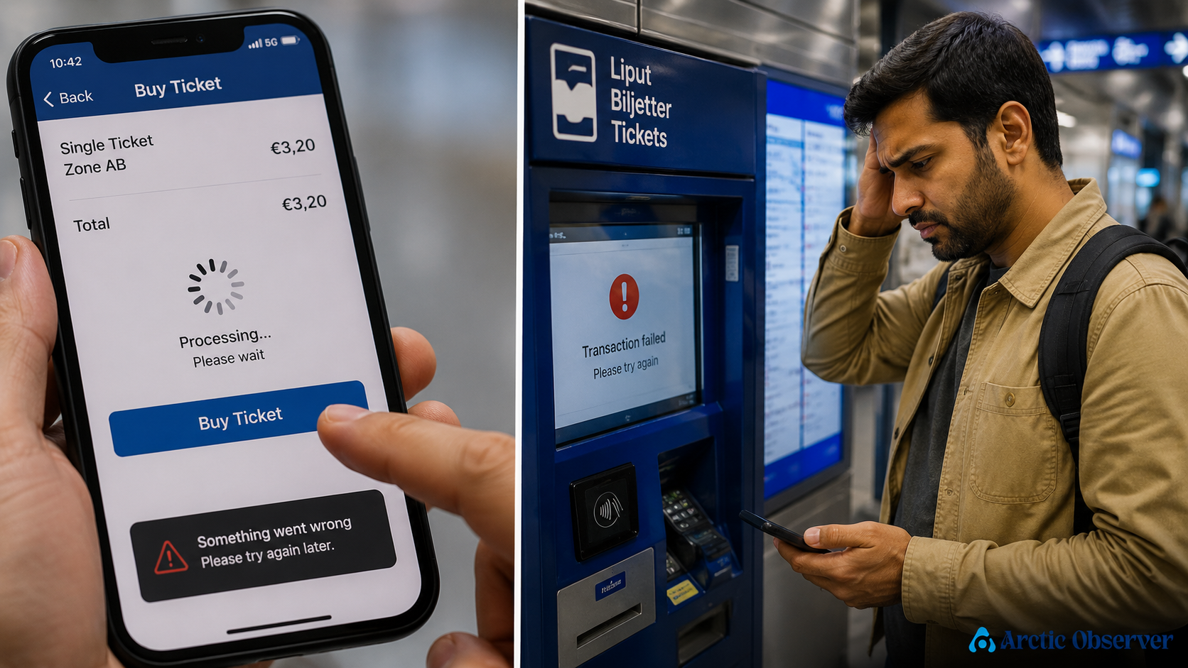 "DIGITAL CHAOS ON FINLAND'S TRANSPORT APPS"