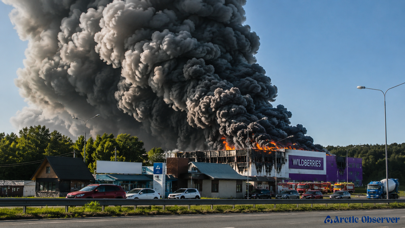 Wildberries Warehouse Blaze: Another Drone Strike Hits 'Russia's Amazon'