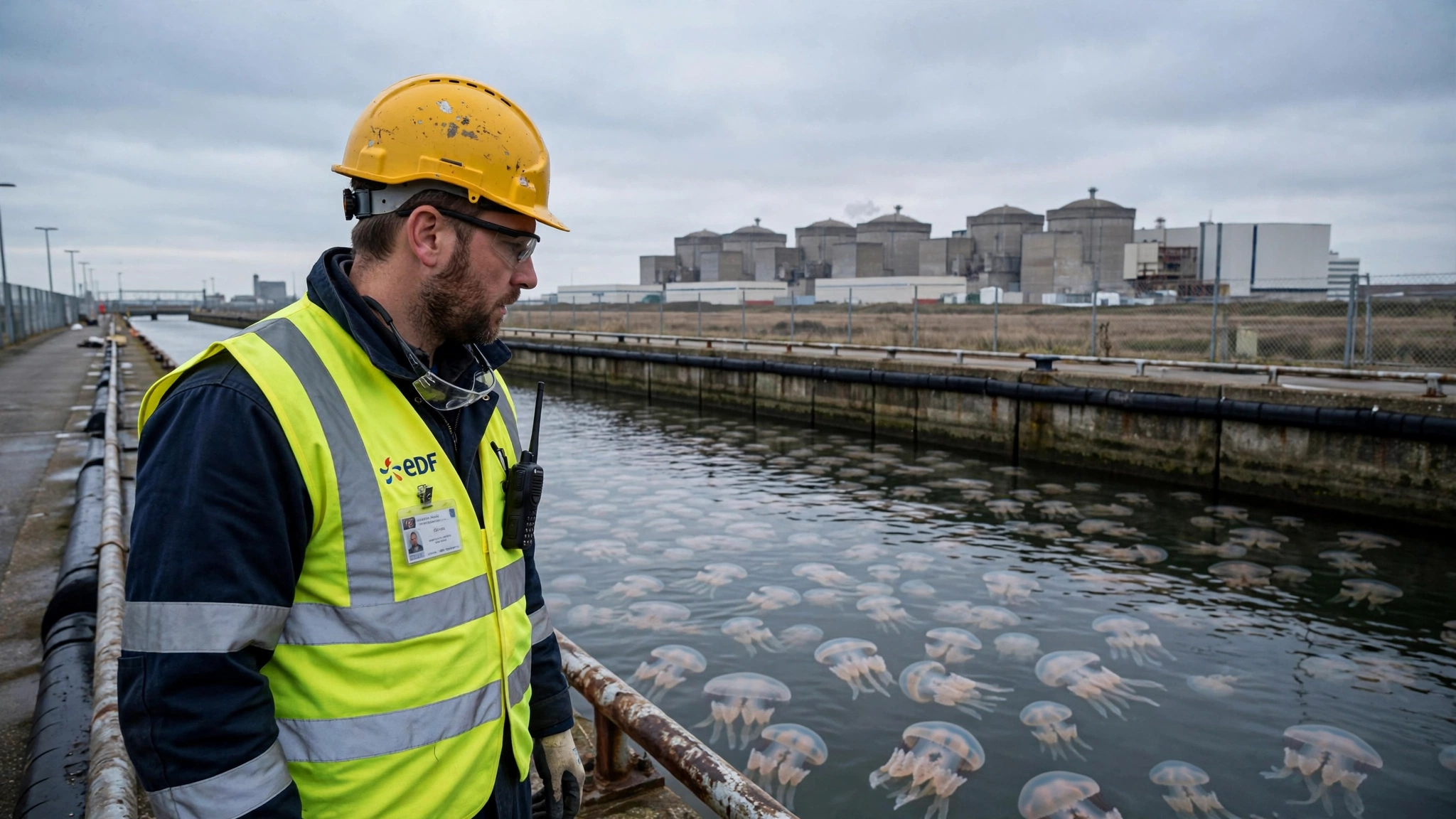 Three Nuclear Reactors in France Shutdown by Jellyfish Swarm Forces