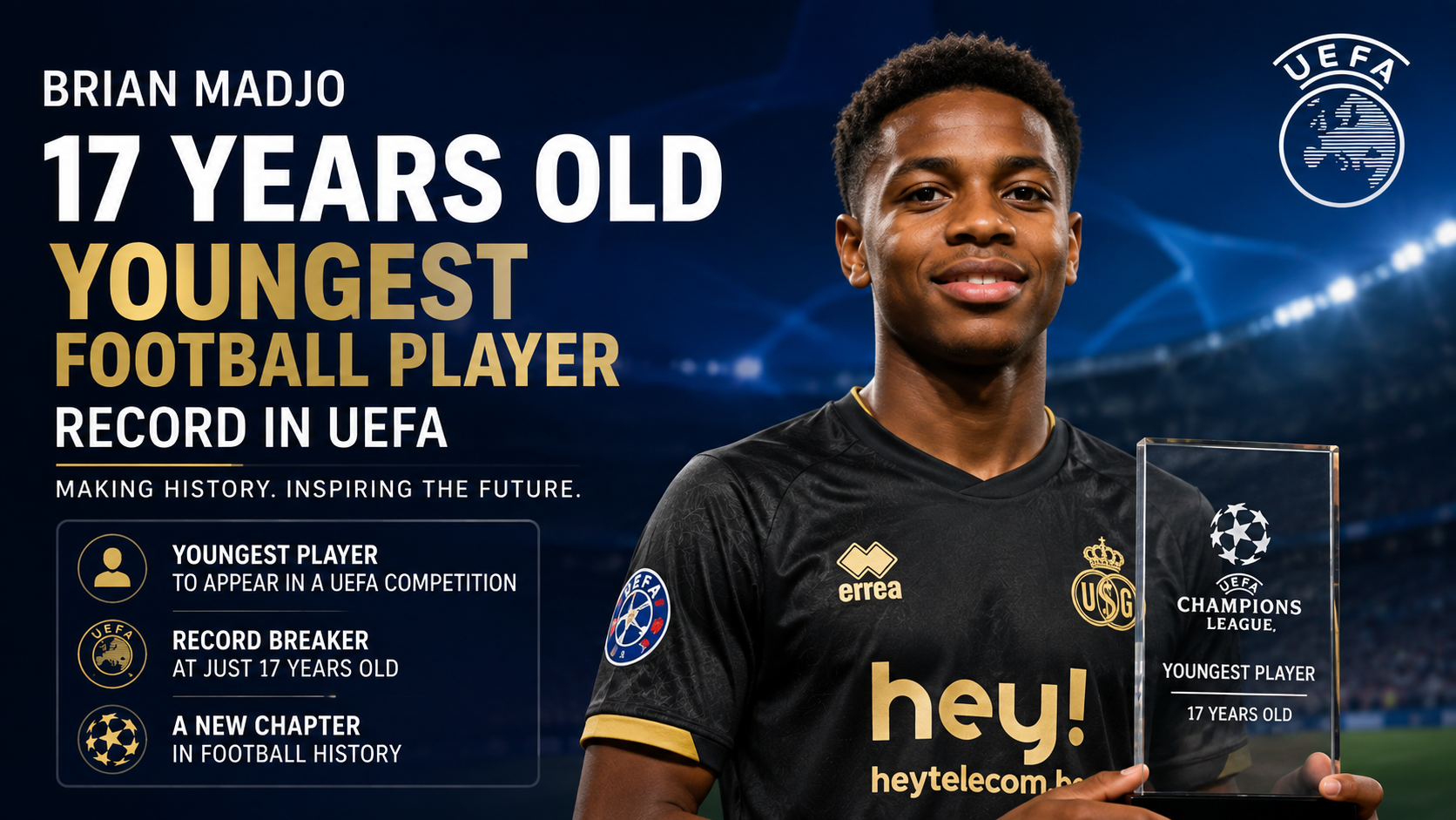 Teenager Brian Madjo Makes History in UEFA Super Cup