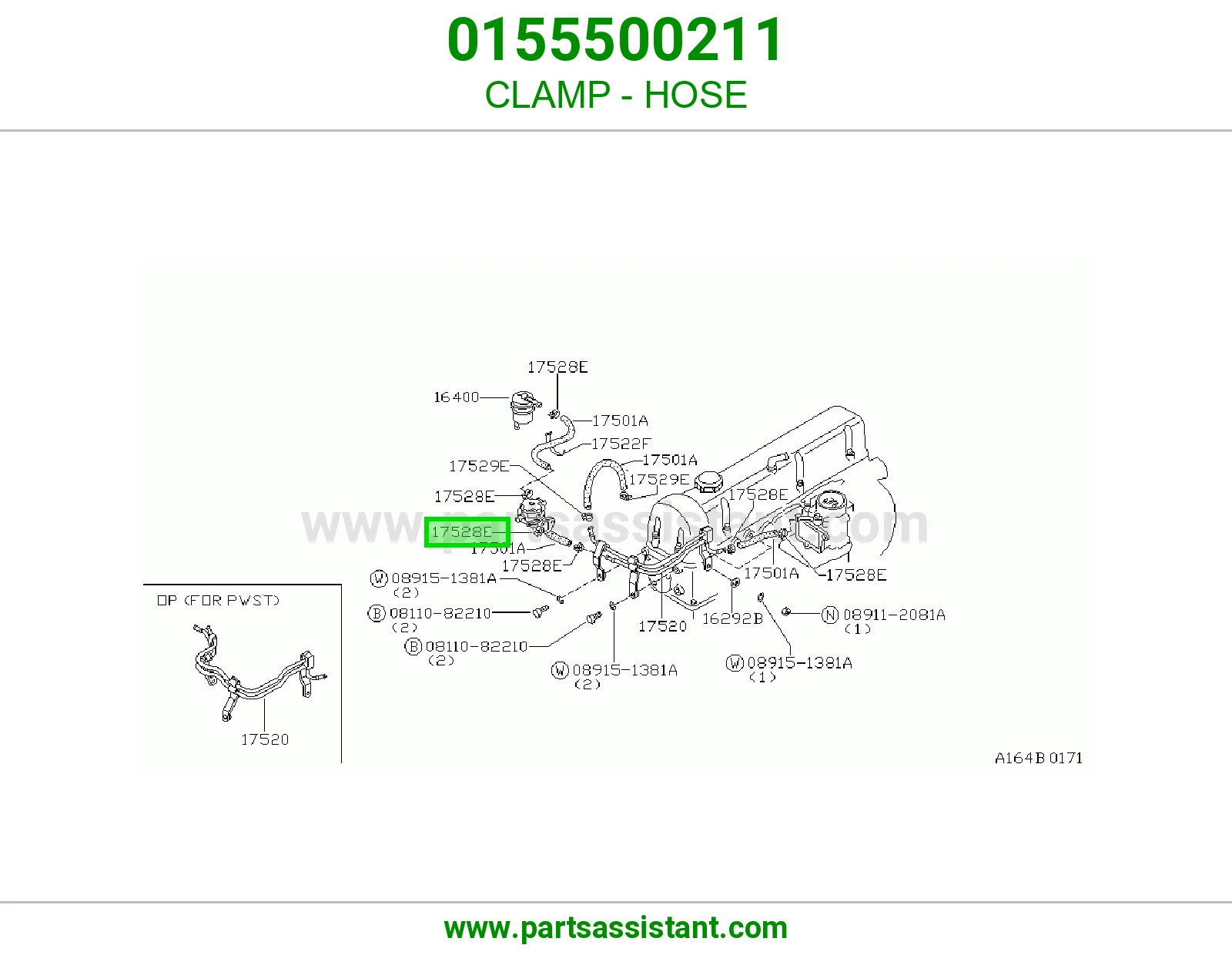 CLAMP - HOSE 0155500211