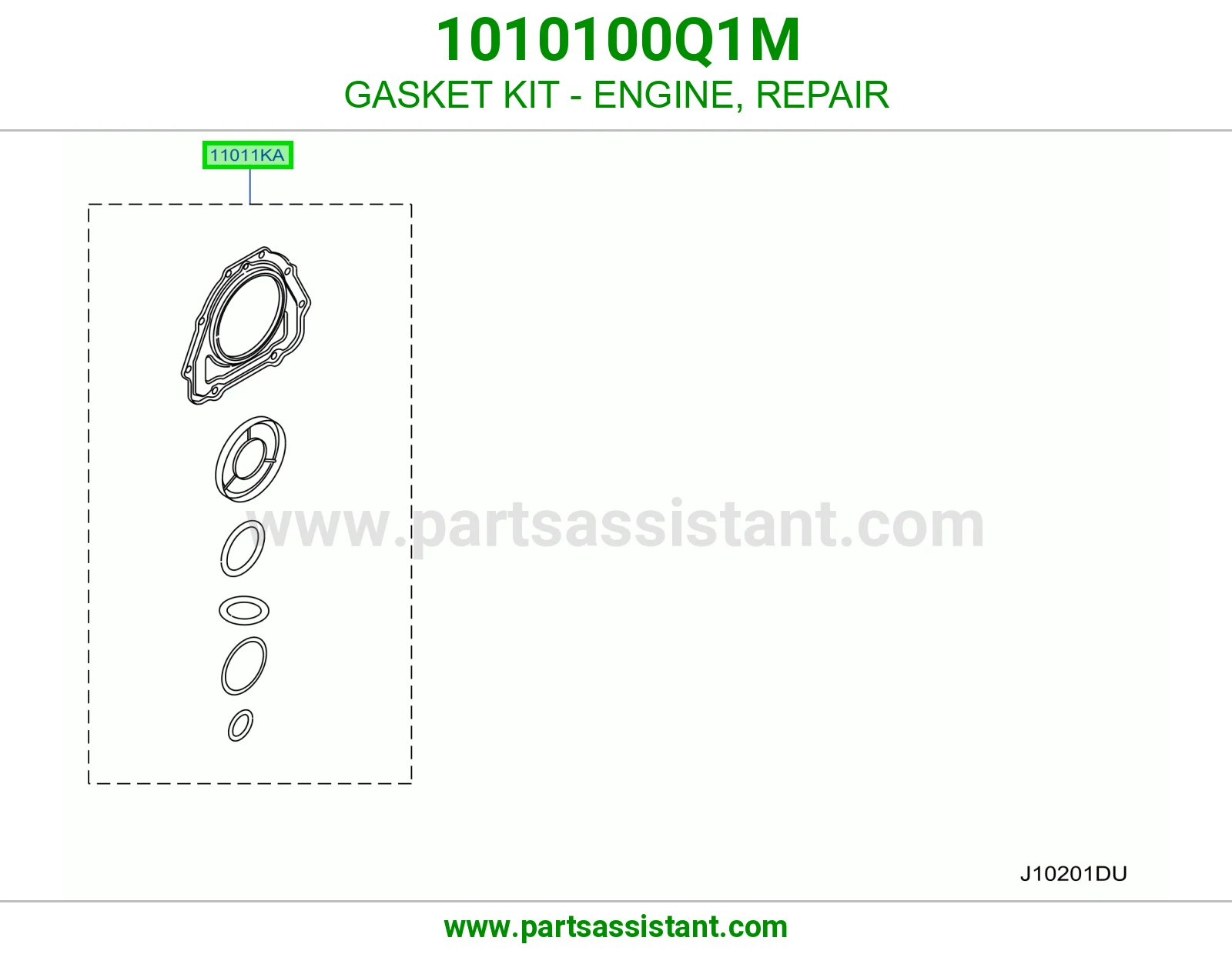 طقم وجه مكينه 1010100Q1M