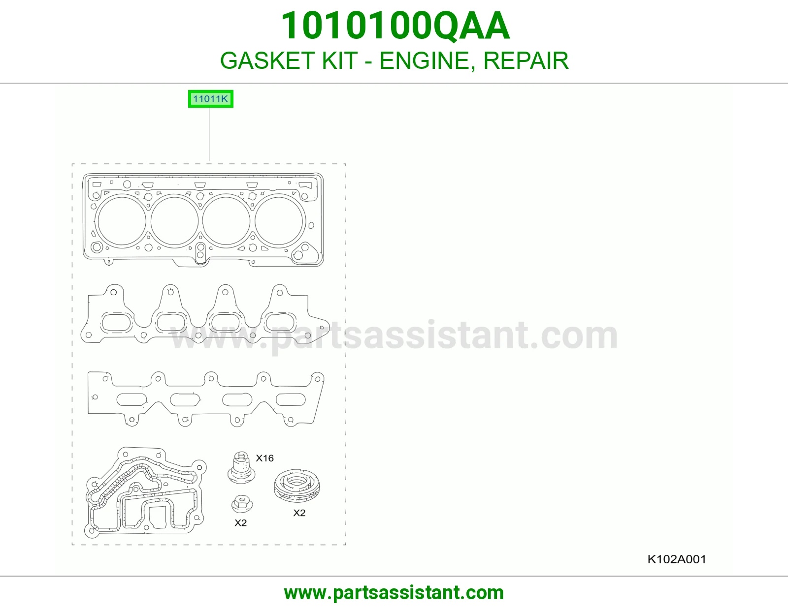 طقم وجه مكينه 1010100QAA