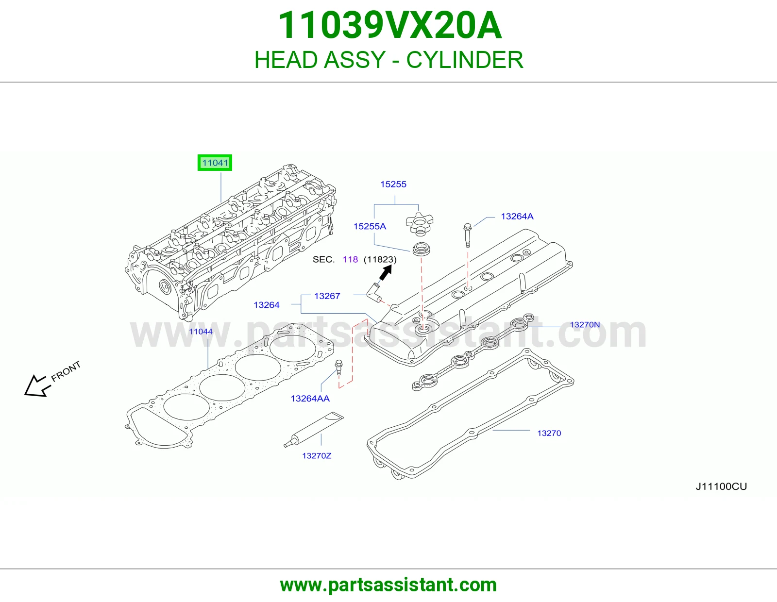 راس مكينه 11039VX20A