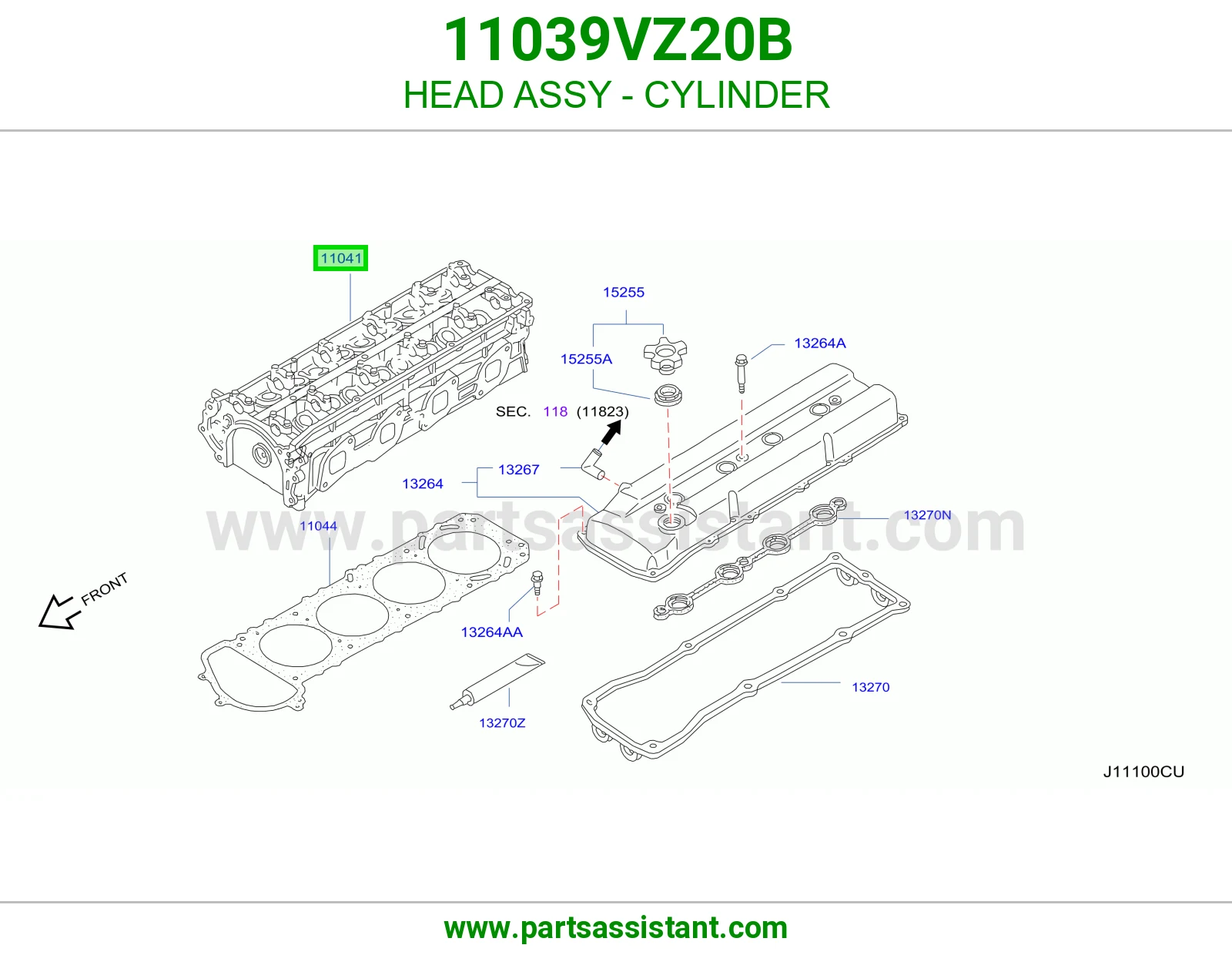 راس مكينه 11039VZ20B