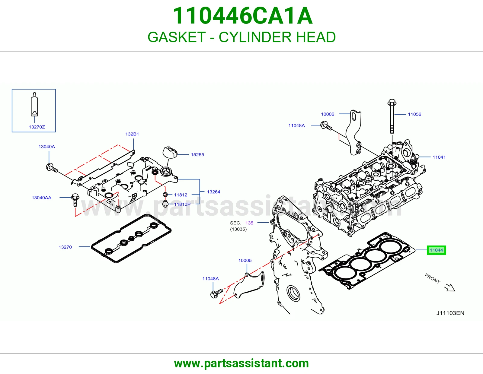 وجه راس مكينه 110446CA1A